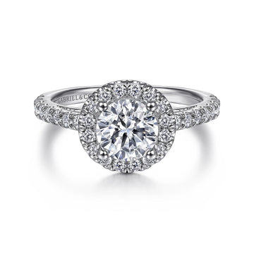 14KW Diamond Engagement Semi-Mount Ring, .57 CTW